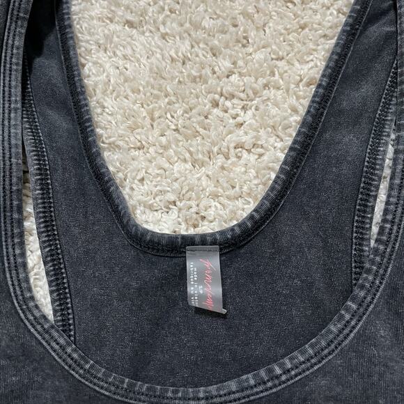 Free People Movement Small Oversized Black Stonewash Retro Layering Tunic Tank - Picture 3 of 7